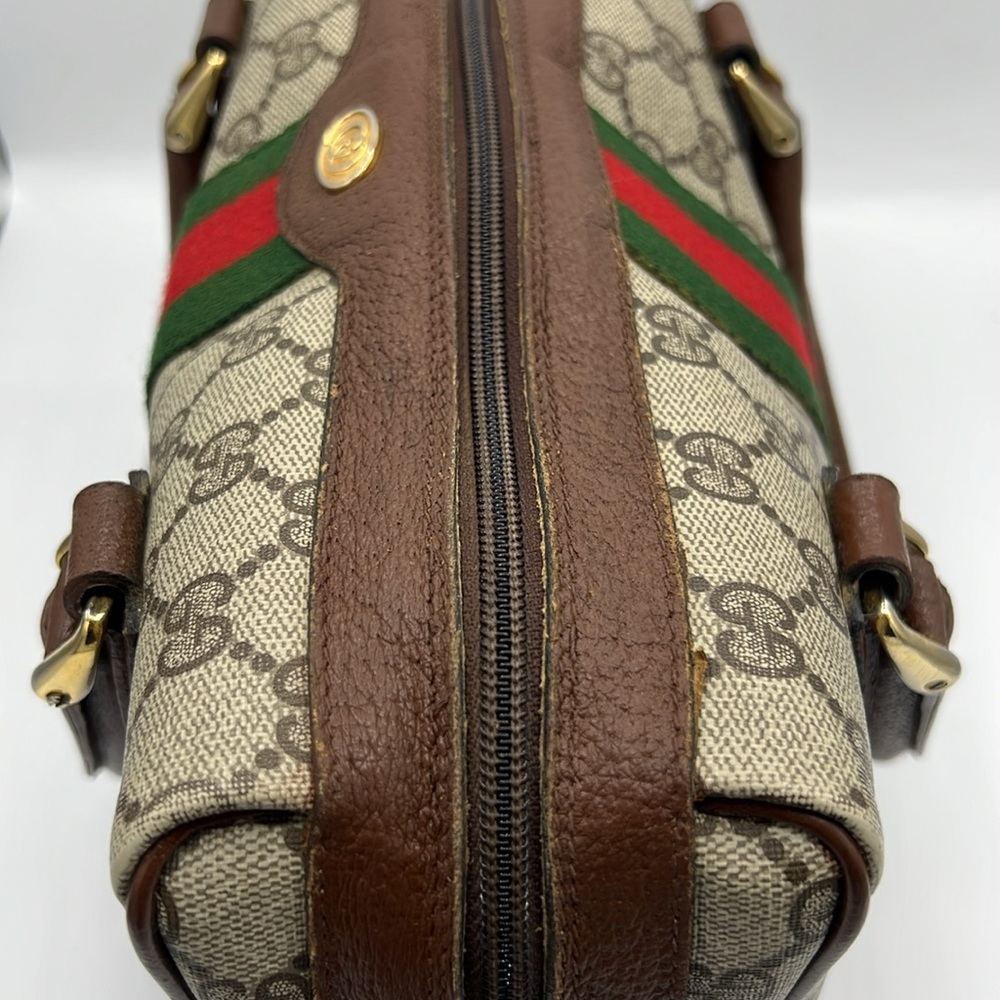Gucci Canvas GG Supreme Boston- Accessory Collection - Vintage - Picture 6 of 15
